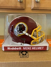 Washington Redskins Custom Mini Football Helmet Riddell Speed With Box Throwback