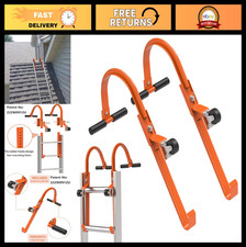 2 Pack Heavy Duty Roof Ladder Hooks with Rubber Grip T-Bar, 500 lbs Capacity, Ea