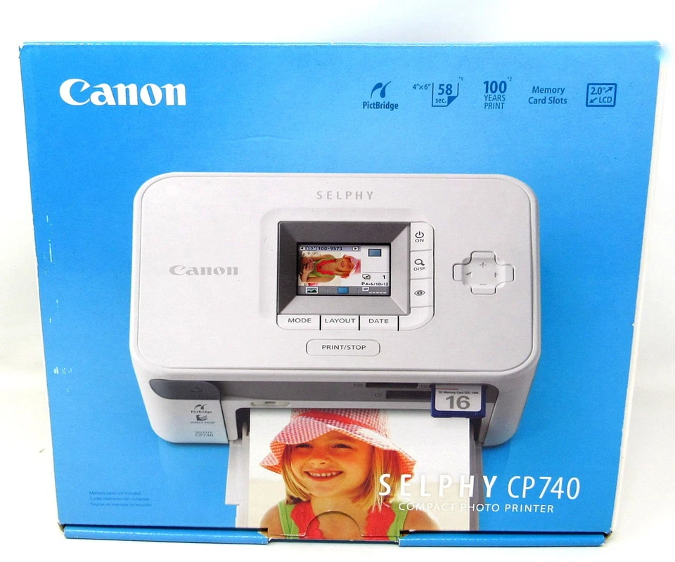 Canon Selphy Printer CP740 Digital Photo Inkjet Compact Prints Photos Japan   dx - Image 2 of 4