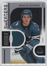 2024 Upper Deck SP Game Used Rookie Sweaters /299 Macklin Celebrini #RS-MC 2d8