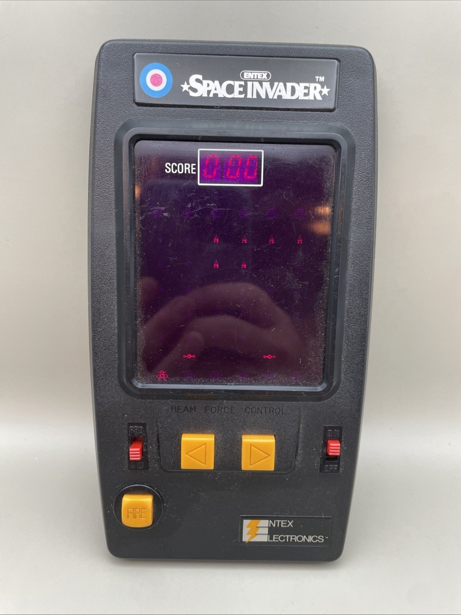 Entex Electronic Space Invader 1980 Handheld Arcade Game vintage