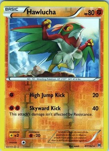 Hawlucha 87/162 Rare - Pokemon TCG XY-BREAKthrough - Reverse Holo (NM)