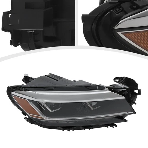 Right LED Headlamp for 2020-2022 VW Passat S/SE/R-Line Non-SEL No AFS, With DRl - Picture 8 of 12
