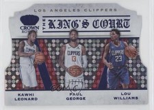 2019 Crown Royale The King's Court Blue 32/75 Kawhi Leonard Lou Williams #4 05v0