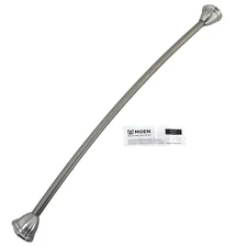 MOEN Brushed Nickel Tension Curved Shower Rod 💲 DN2170BN