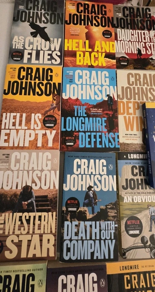 Lot of 22 Walt Longmire Mystery Books by Craig Johnson Paperback Series Netflix - Image 2 of 4