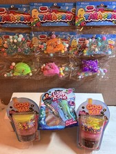 9 Assorted Multicolor Squishy Sticky Tactile Squeeze Toys Lot ALL new Taba-Pops