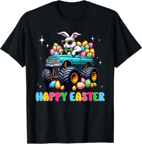 Funny Boys Happy Easter Monster Truck Easter Eggs Toddler T-Shirt Hoodie