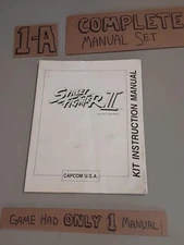 Original Arcade Manual: STREET FIGHTER II (KIT) - CAPCOM - 1990 -  FREE SHIPPING