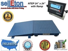 NEW Industrial NTEP Floor Scale 24' x 24' + 1 Ramp 10000 lbs x 2 lb /LCD display