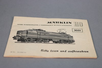 Märklin H0 - 3051.1 - Electric locomotive (1) - Loc 1219 blue, without