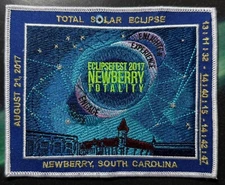 TOTAL SOLAR ECLIPSE @  NEWBERRY SOUTH CAROLINA 4.5 x 5.5 PATCH