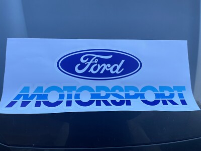 Vintage Ford Motorsport Sticker – 1980s Classic Decal For Escort & Performance Cars (15cm X 5cm)
