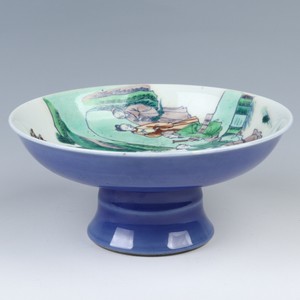 Antique Chinese Famille Verte Porcelain Dish Plate Tray