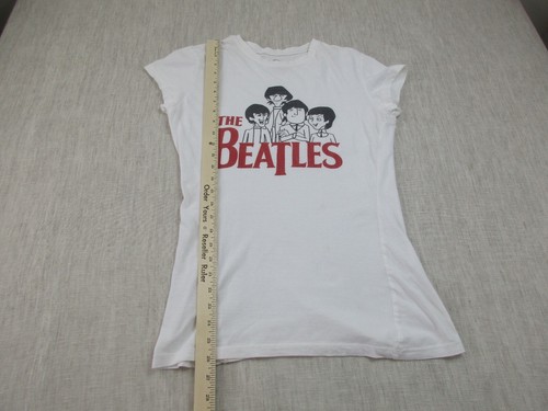 The Beatles Rock Band Tee Shirt Womens XL White Short Sleeve Crew Neck Pullover - Picture 6 of 7