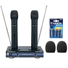 Vocopro Vhf-3300-2 Channel Vhf Rechargeable Wireless Microphone System Bundle