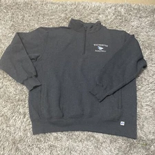 Russell Athletic Sweatshirt Adult XL Quarter Zip Pockets Sweater Westminster