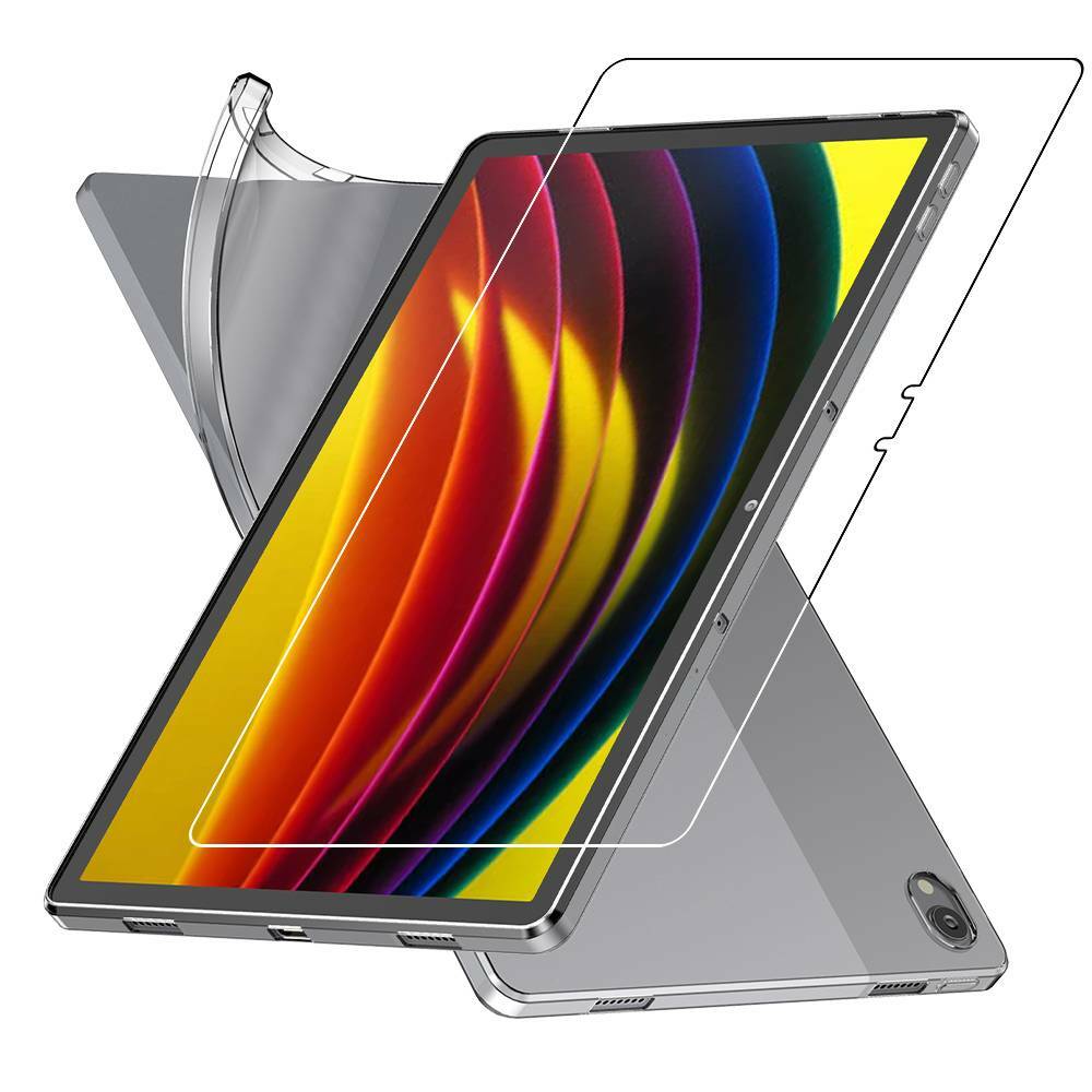 Cover + Vetro Temperato Lenovo Tab P11, P11 Plus Custodia Protezione Morbida