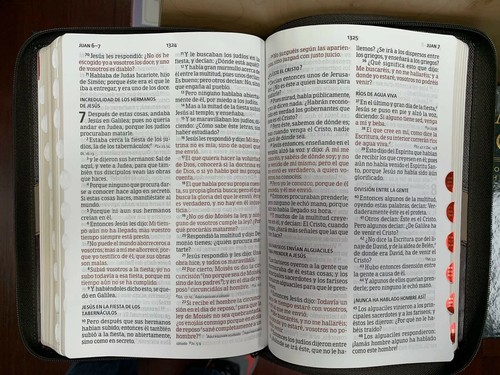Biblia Letra Gigante Reina V.1960 Con Referencias Chiusura Letra 14 Punti Indice - Picture 7 of 8