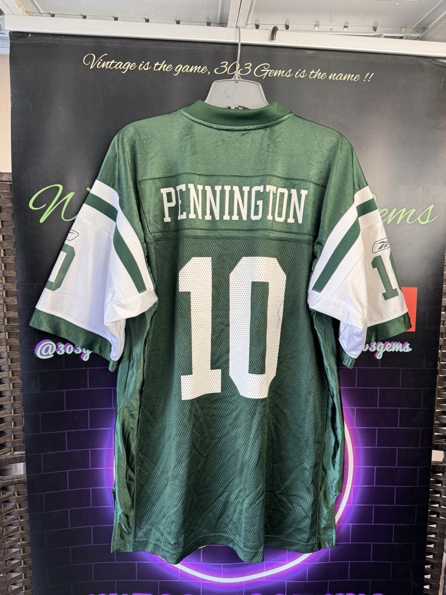 Authentic New York Jets #10 Chad Pennington Reebok Vintage NFL