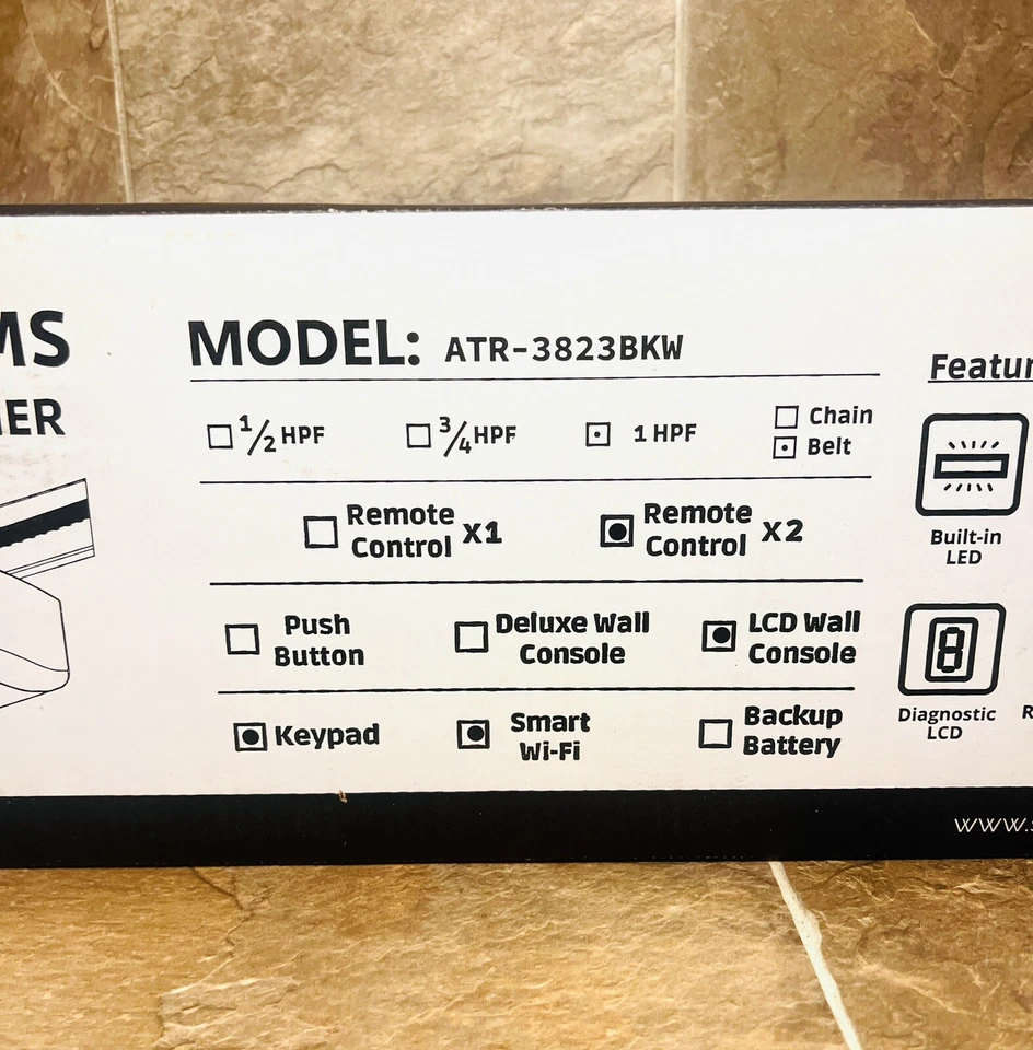 SkyLink Garage Door Opener 1-HPF Heavy Duty Belt Drive W/ Quiet Motor Dual LED - Image 4 of 4
