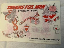 VintageTri-Chem liquid embroidery transfer book 0504 Designs for Men, Bikes Bird