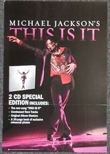 Michael Jackson This is It 2009 Double-sided PROMO POSTER