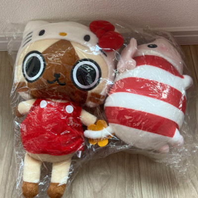 MONSTER HUNTER×HELLO KITTY　ぬいぐるみ　ラスト賞　赤 s-l400.jpg
