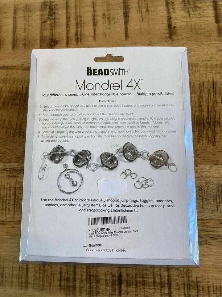 Juego de 4 envolturas de alambre The Beadsmith Mandril 4 formas joyería artesanía nuevo en stock Foto 2 de 4