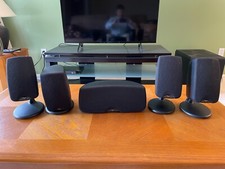 5X KLIPSCH Quintet III QUIN3BK Speakers 4 Surround 1 Center Black Surround Sound