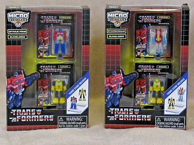 World's Smallest Transformers Optimus Prime Bumblebee Starscream Micro Figures