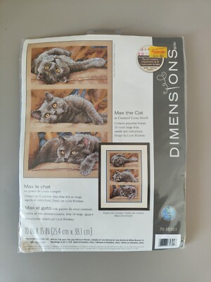 KIT KREUZSTICH Max il Gatto - gezählter Kreuzstich - Design by Lucie Bilodeau