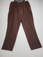 Blair Women's Chocolate Brown Cordray Pull-on Pants Size L PT