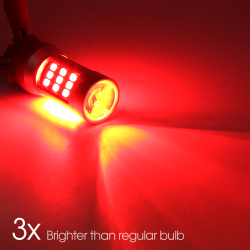 Bombillas de freno estroboscópicas de parada de parpadeo con flash rojo 3157 luz LED - Imagen 4 de 8
