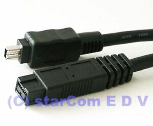 FireWire Kabel CAK Ieee1394b 9p/4p 800mbps 1 8m