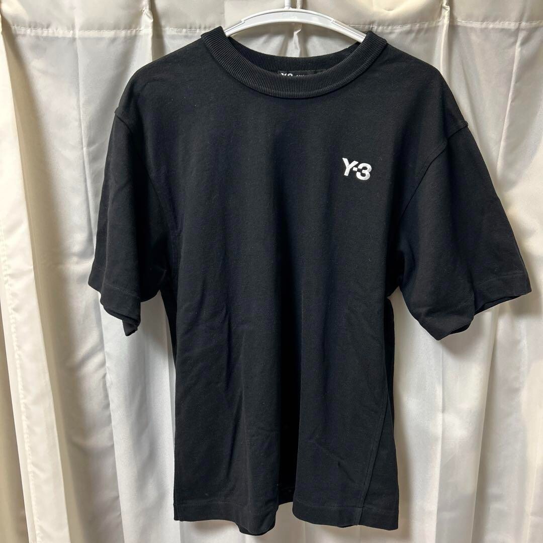 Yohji Yamamoto Short sleeve Logo T-shirt Black Casual tops Men Size XS Used
