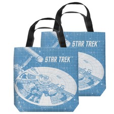 Star Trek "Enterprise Blueprint" Tote Bag - 3 sizes