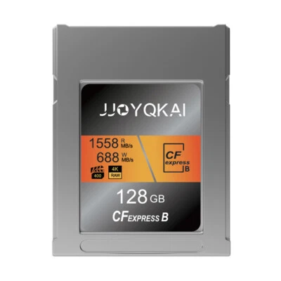 Scheda di memoria JJOYQKAI CFexpress tipo B 128 GB per fotocamera 4K Fujifilm Canon Nikon