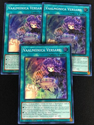 YUGIOH VAALMONICA VERSARE VASM-EN037 1ST SUPER X3 (NM)