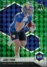 2021 Panini Mosaic Jake Funk Green Mosaic Card #381