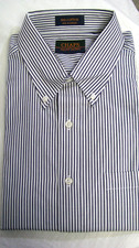 NWT Mens Ralph Lauren Chaps long sleeve button up blue stripes shirt 17½ 32/33