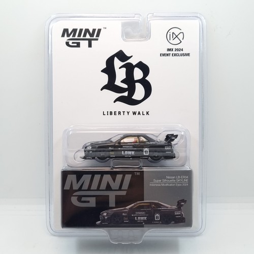 MINI GT NISSAN LB-ER34 SUPER SILHOUETTE SKYLINE IMX 2024 EVENT EXCLUSIVE