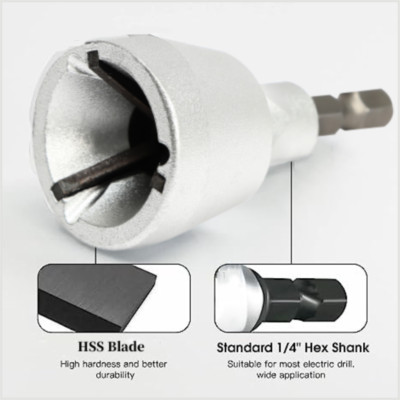 Deburring External Chamfer Tool Deburring Drill Bit with HSS Blade 1/8''-3/4''