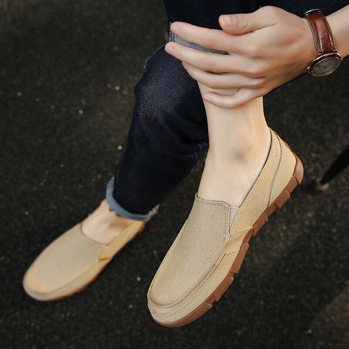 Loafers Men Driving Shoes Walking Moccasins Casual Shoes Flat Slip On Boat Shoes - Picture 16 of 27