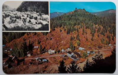 1975 Postcard Murray Idaho Mining Town Historic 1880s Gold Rush Scene