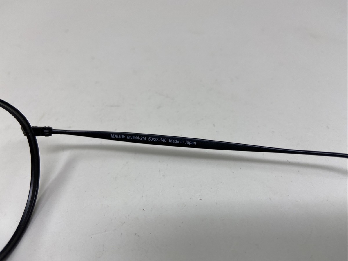 Maui Jim NAUTILUS TITANIUM MJ544-2M BLACK 50/22/140 Sunglasses