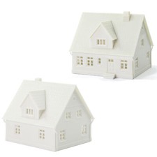2 Units N Scale 1:160 Model Village House White Unassembled Building JZN02JJ