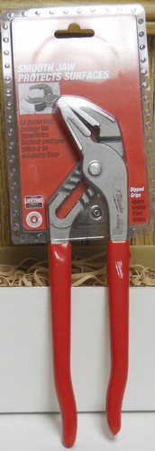 Milwaukee 48-22-6550 Comfort Grip 10 Zoll glatte Backen verstellbare Zange