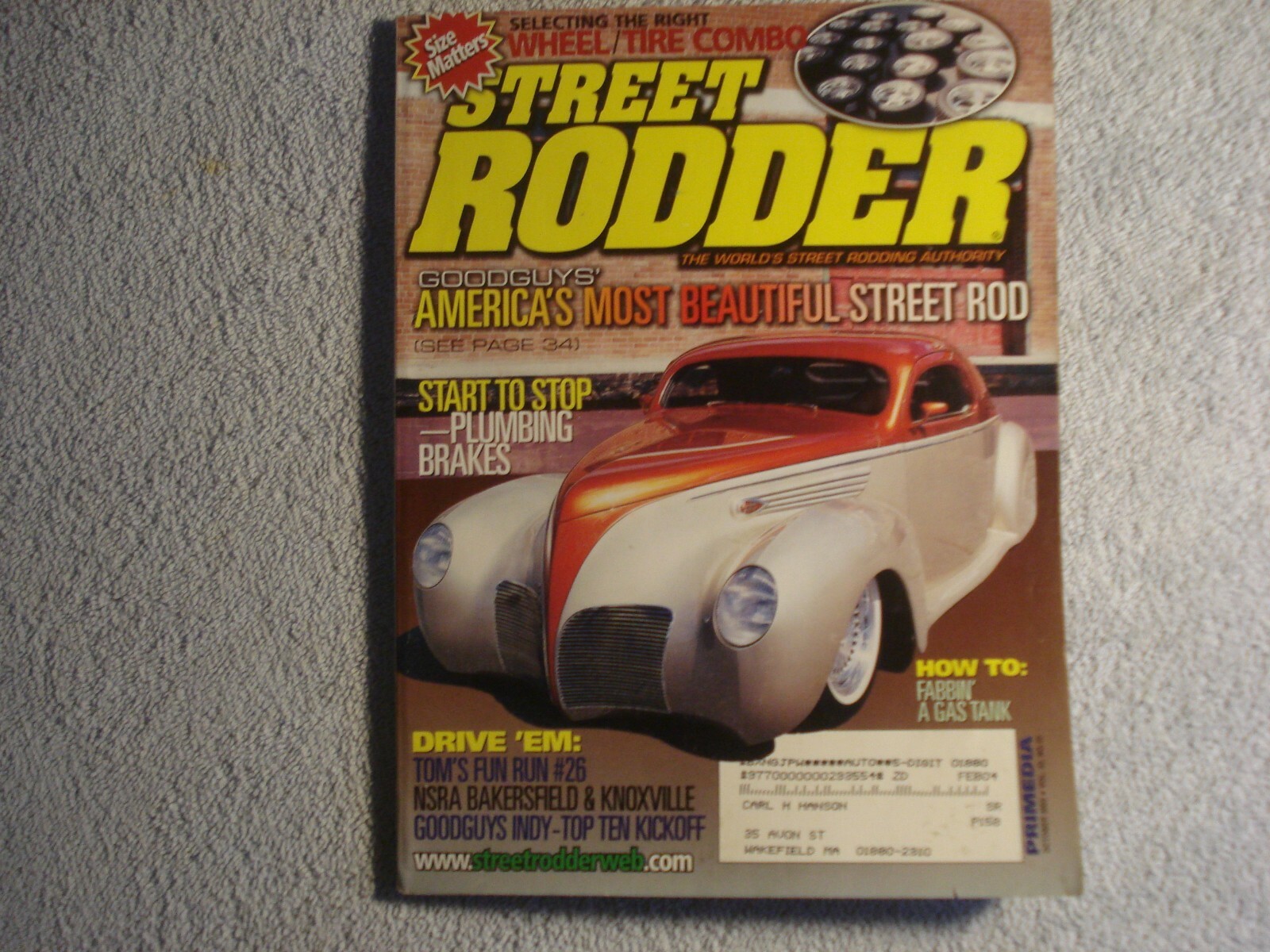 Street Rodder 2003 October Classic Hot Rod Modified Custom Cars and Trucks