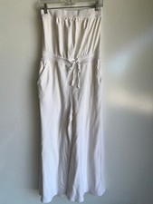 Daily Practice by Anthropologie Strapless Wide-Leg Jumpsuit Size Small